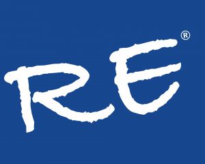 Blue Bkg RE Logo