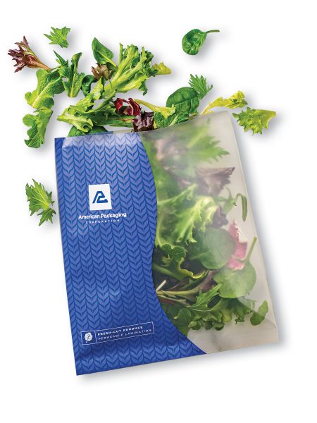 APC's Fresh Produce Lettuce Package with Lettuce Spilling Out
