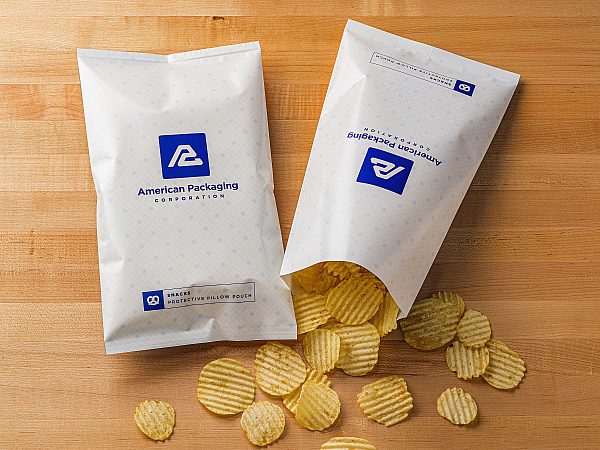APC's Chip Package with Chips Spilling Out on Table